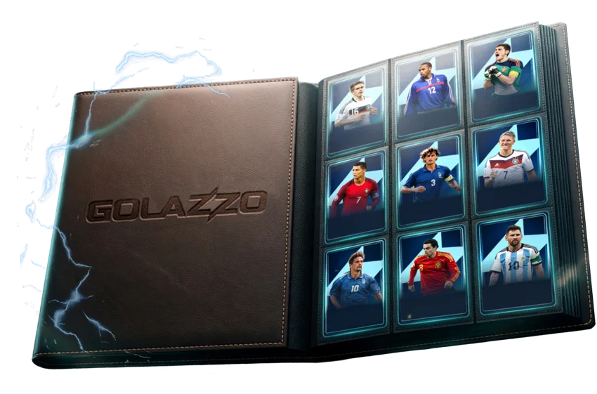 Golazzo Sammelalbum mit Spielerkarten
